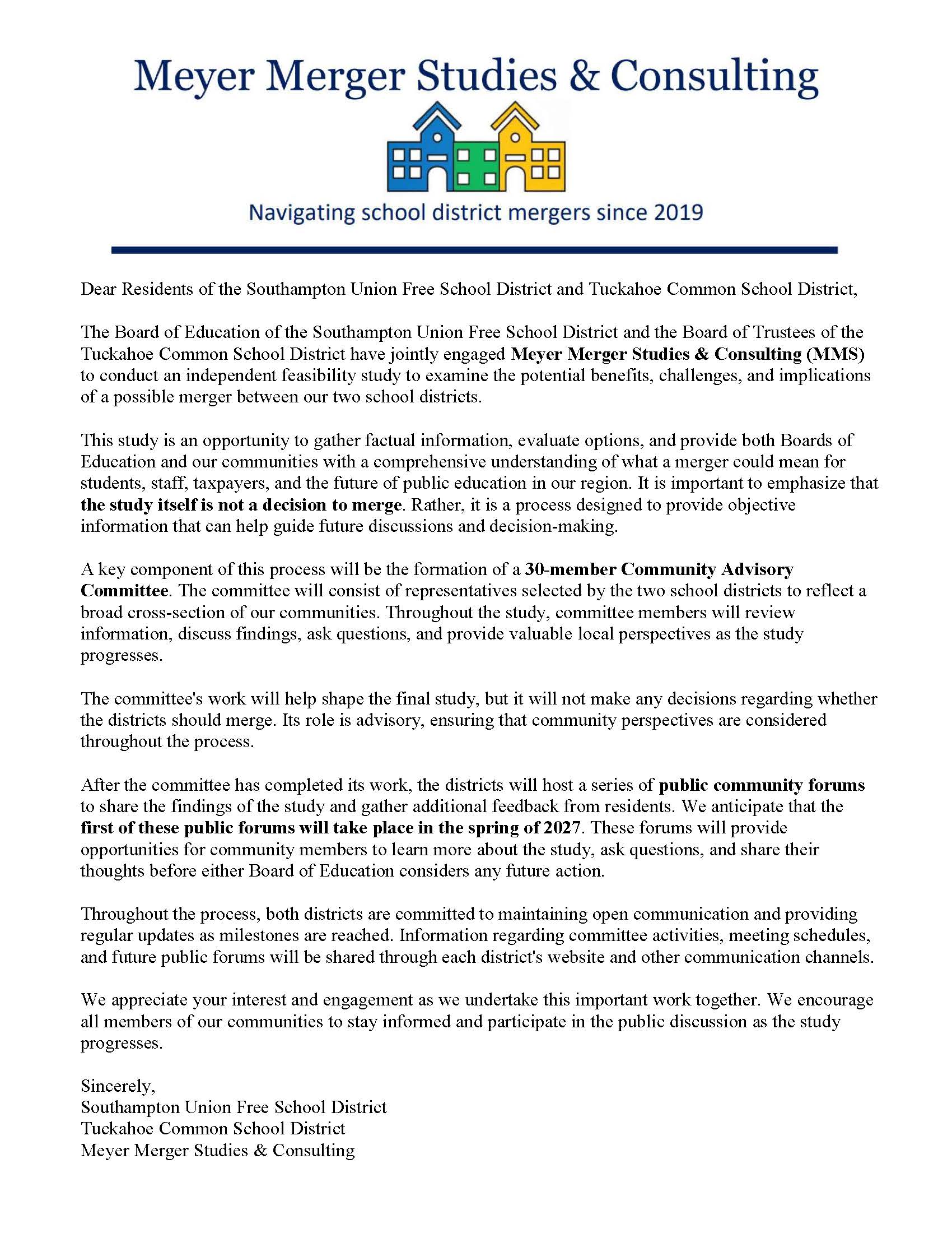 Merger Community Advisory Committee