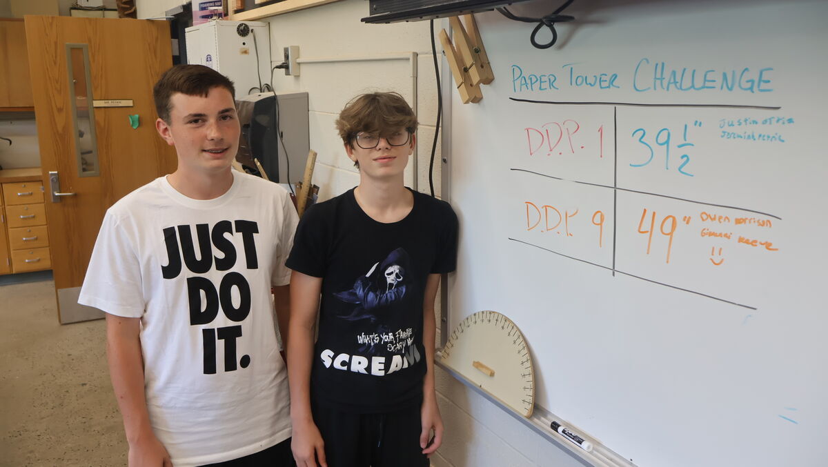 CCSD Tech Talk - Mr. Petrie's Paper Tower Challenge