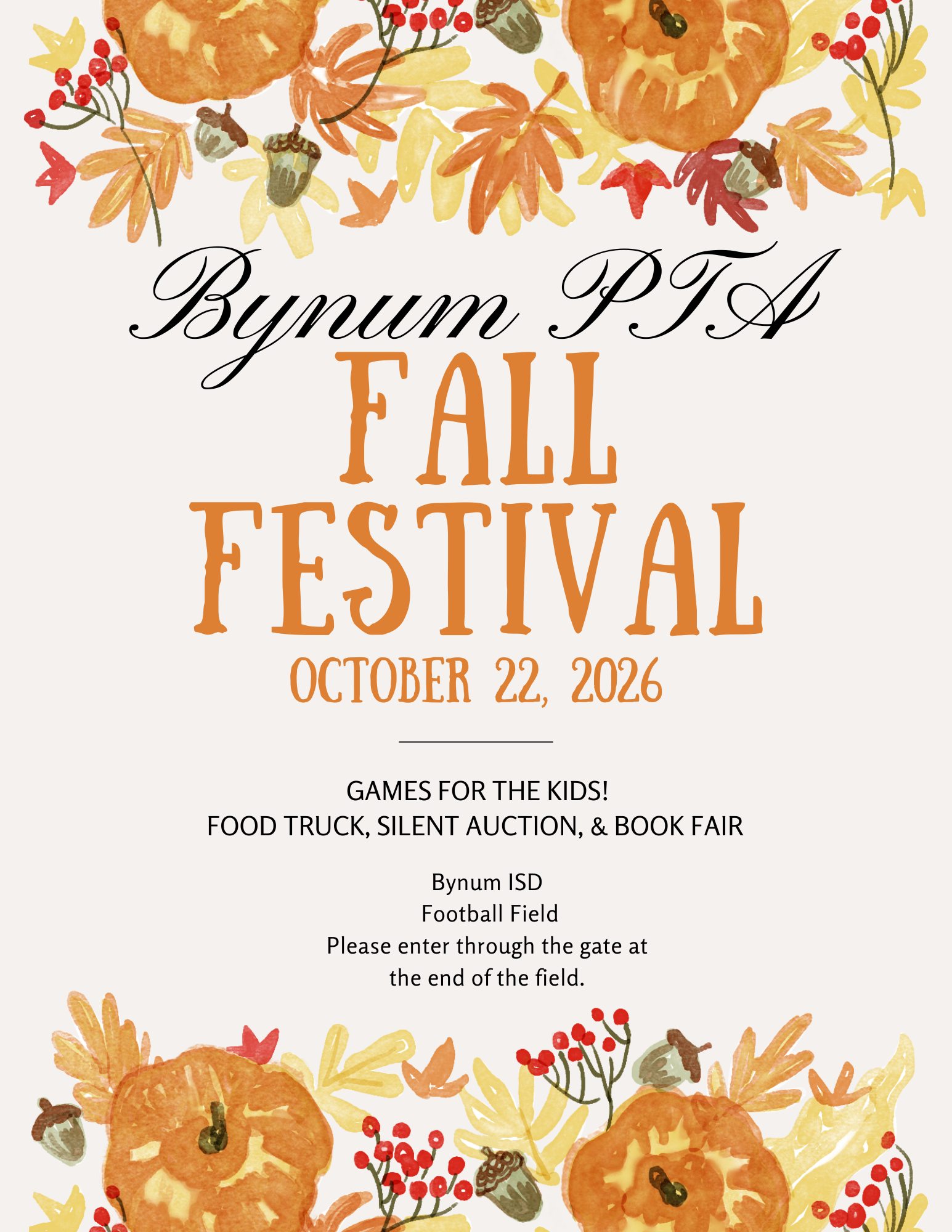 Fall Festival - Save the Date
