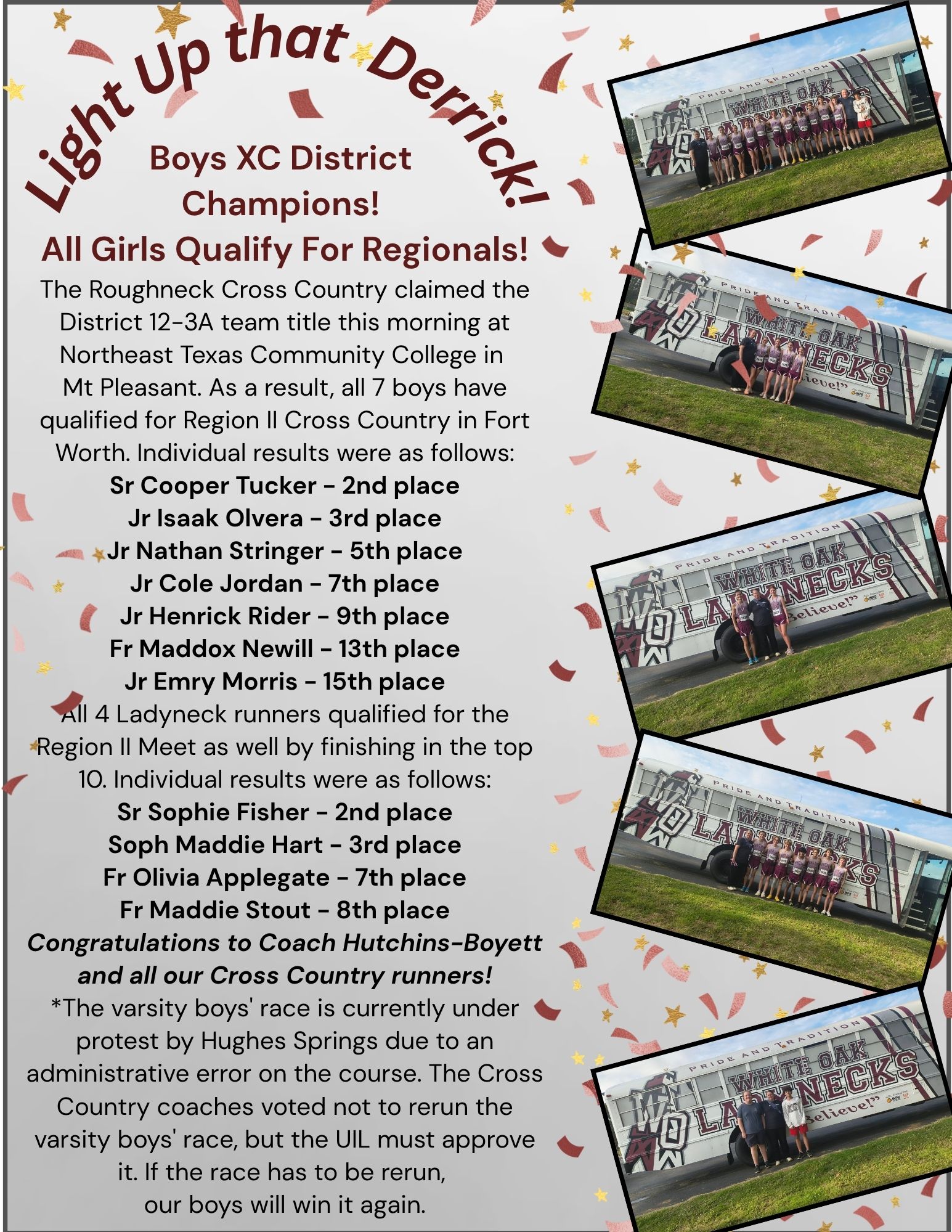 Way to Go Cross Country!