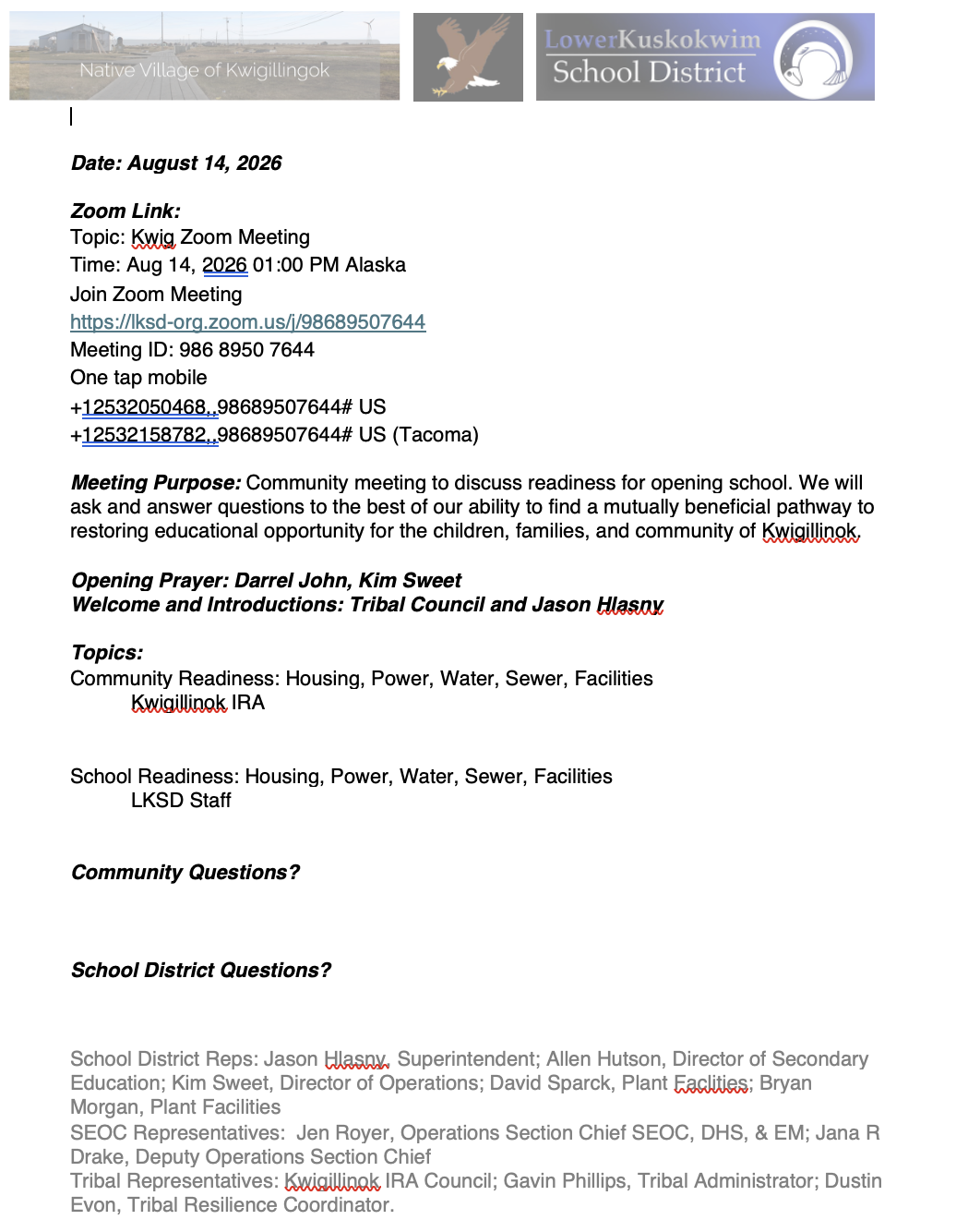 Copy of Community Meeting Agenda 8/14/26