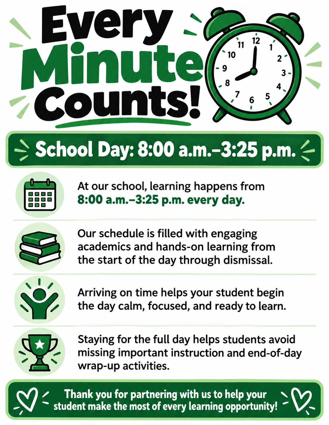Every Minute Counts!