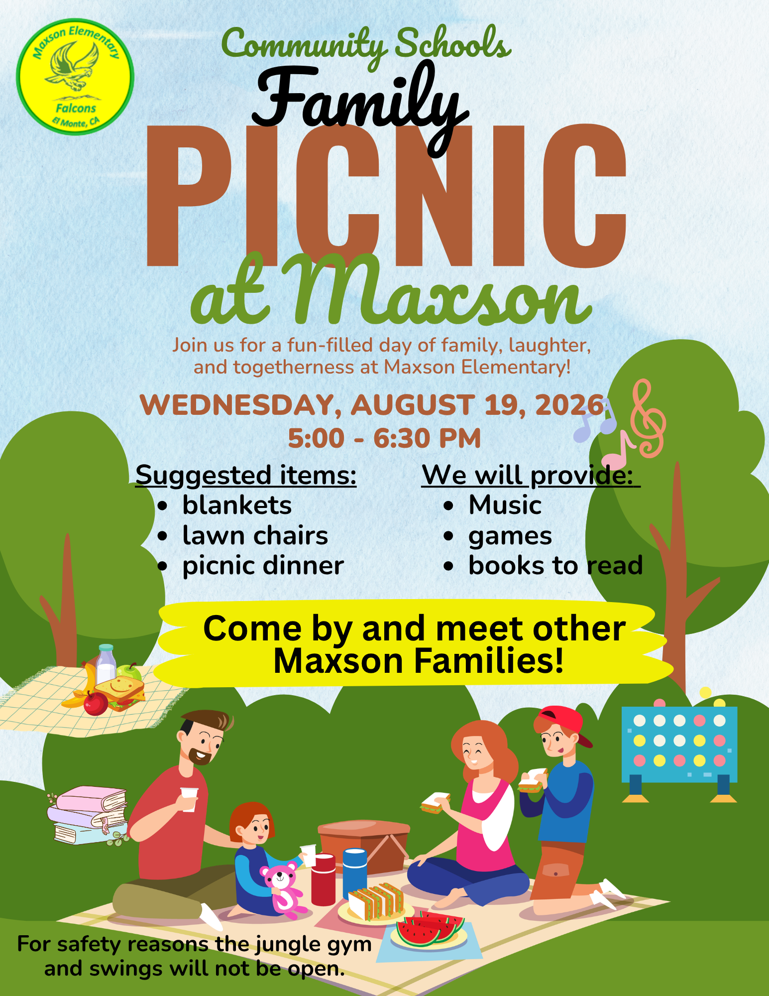 🧺 You’re Invited: Maxson Family Picnic!
