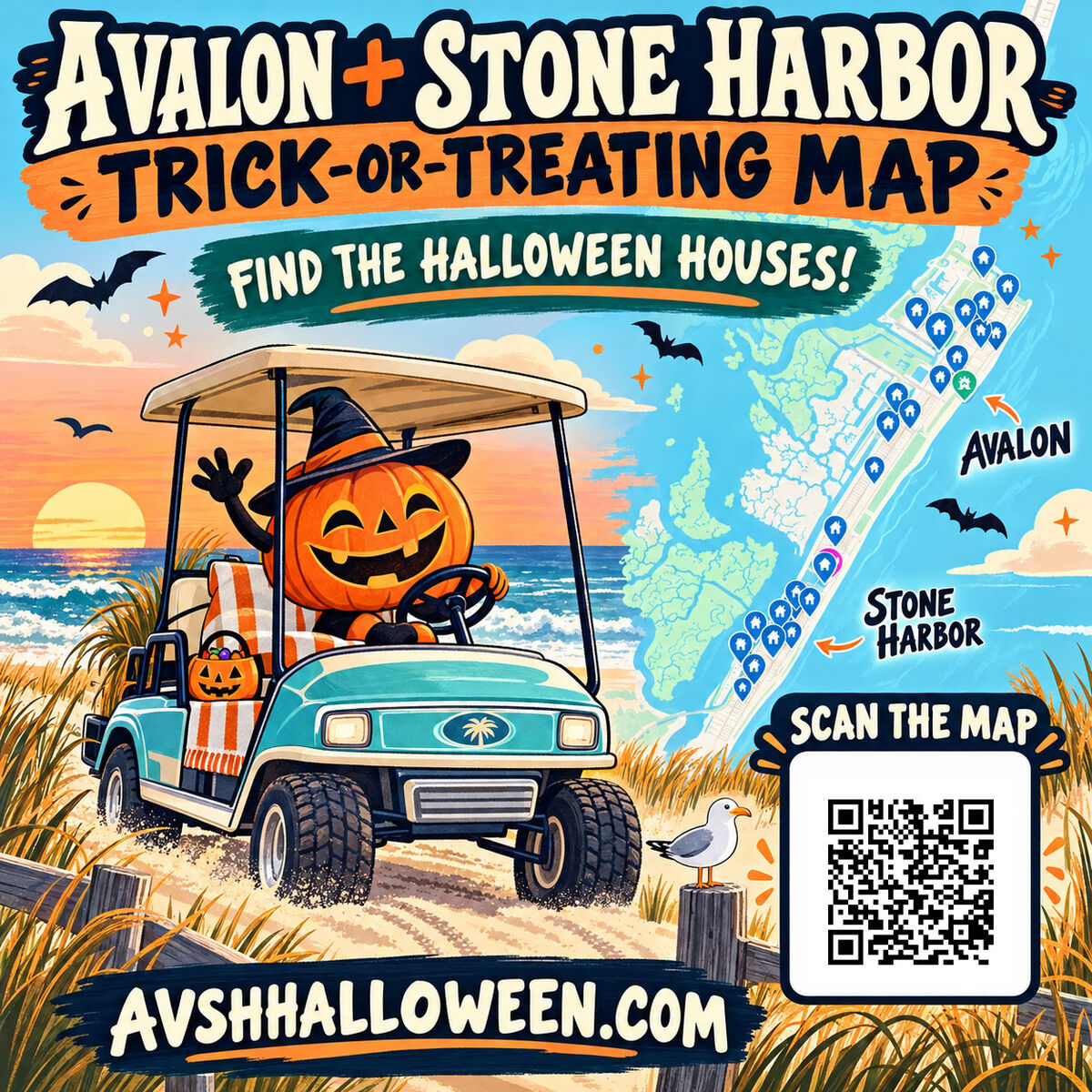 Halloween Trick or Treat Map