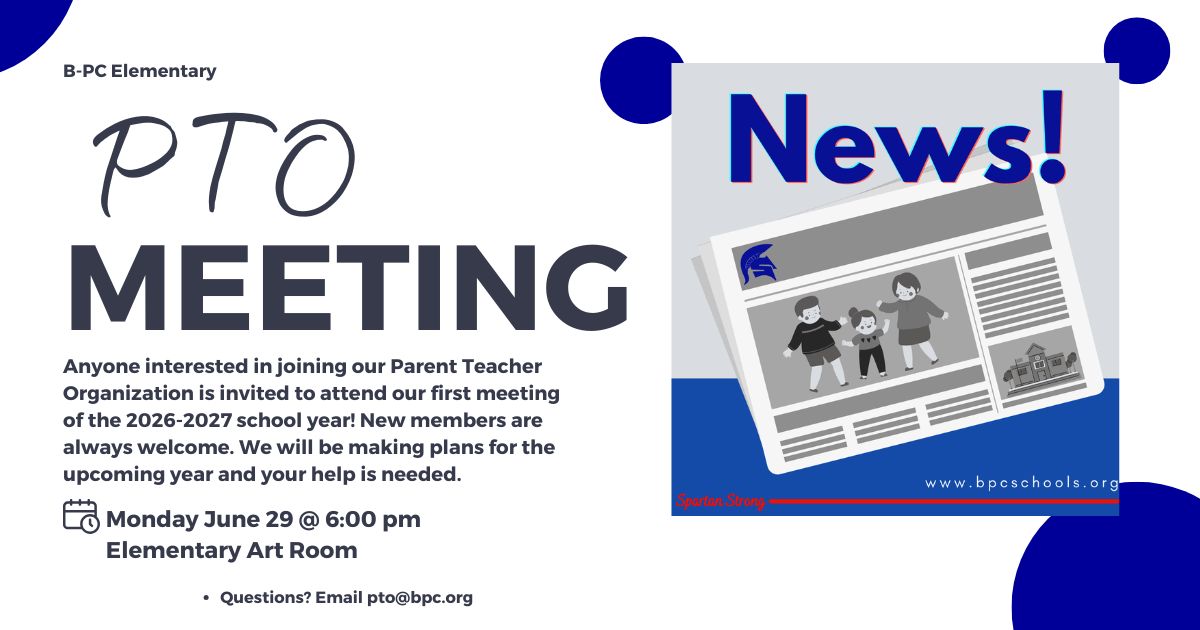 Elementary PTO Meeting