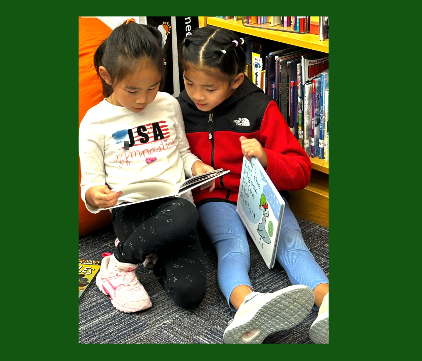 Getting Cozy with a Good Book in the Media Center! 📚✨