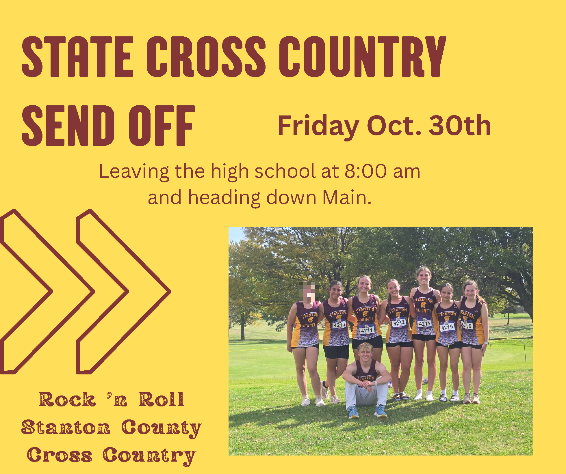 Cross Country Send off 10/30