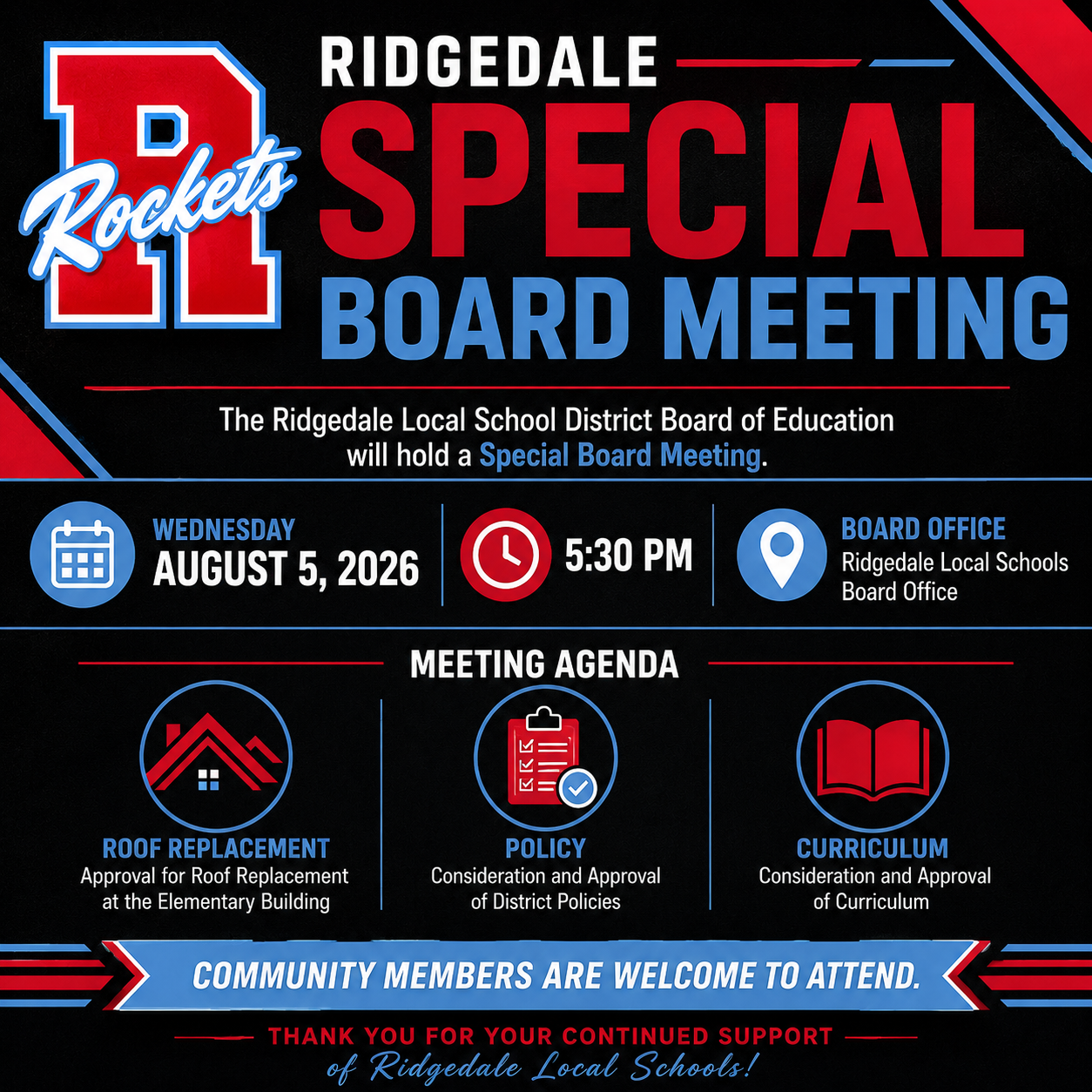 Special Board Meeting