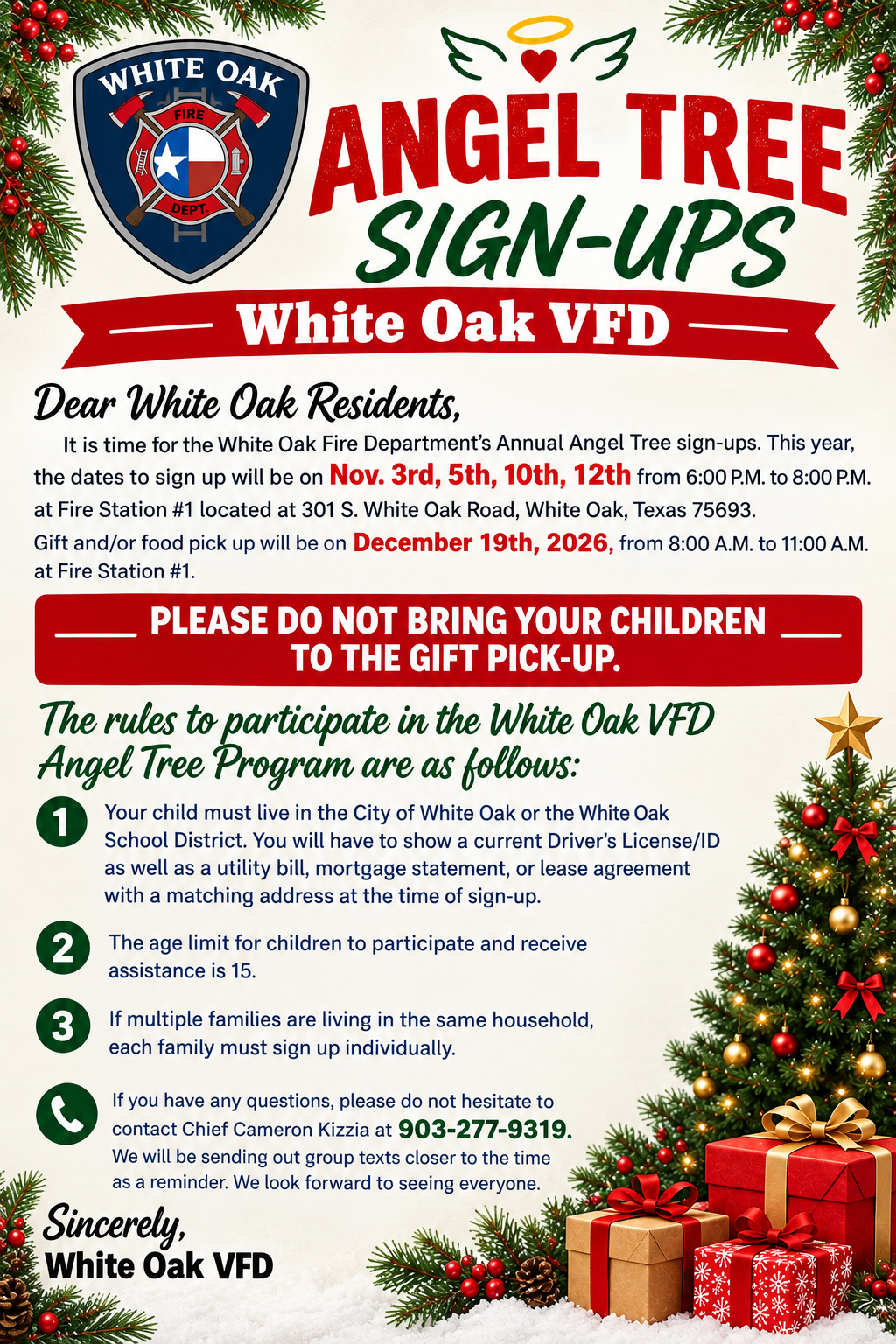 Angel Tree Sign-Ups