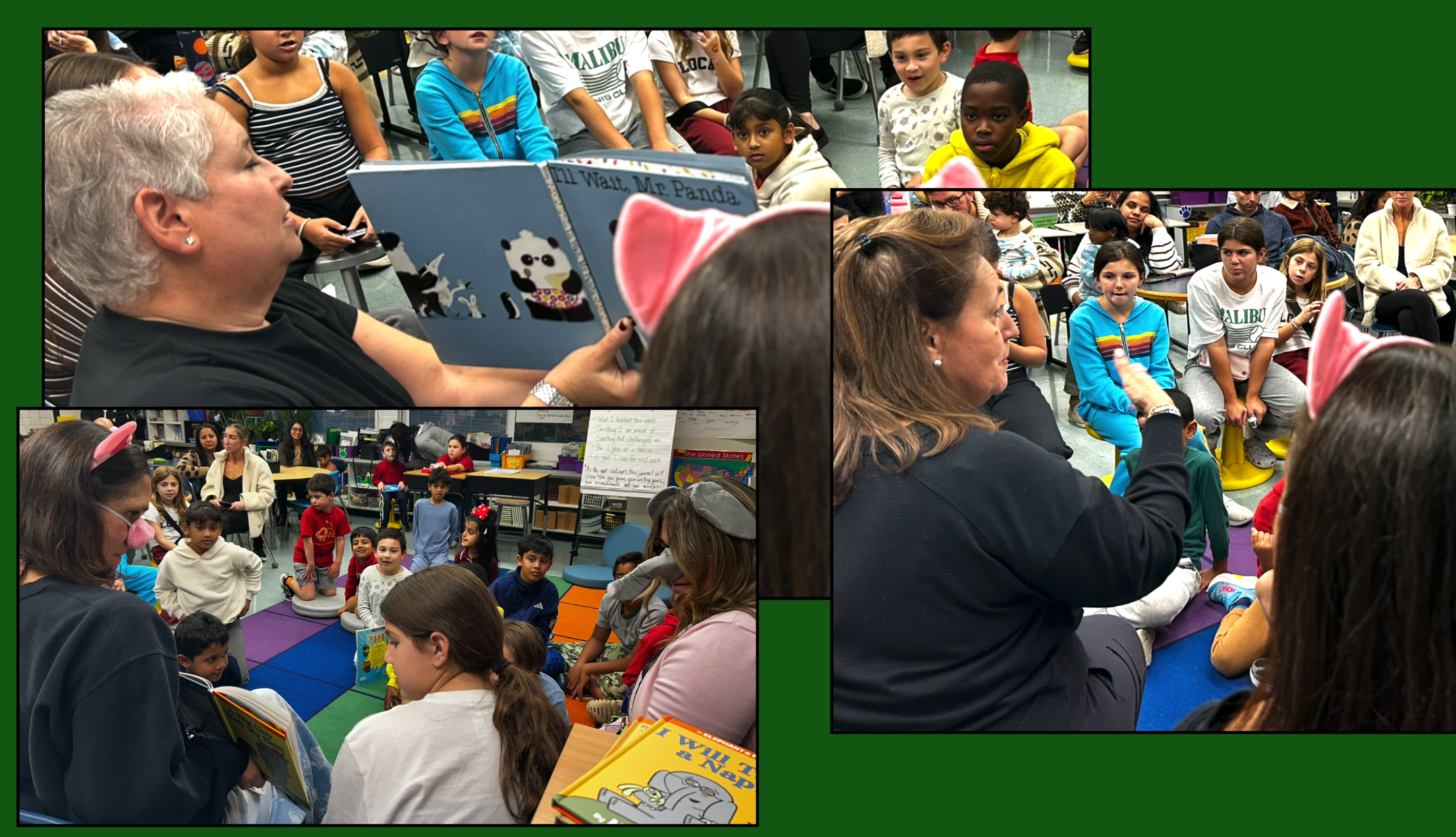 Cookies and Bookies at the Book Fair was a big success with a few surprise guest readers!