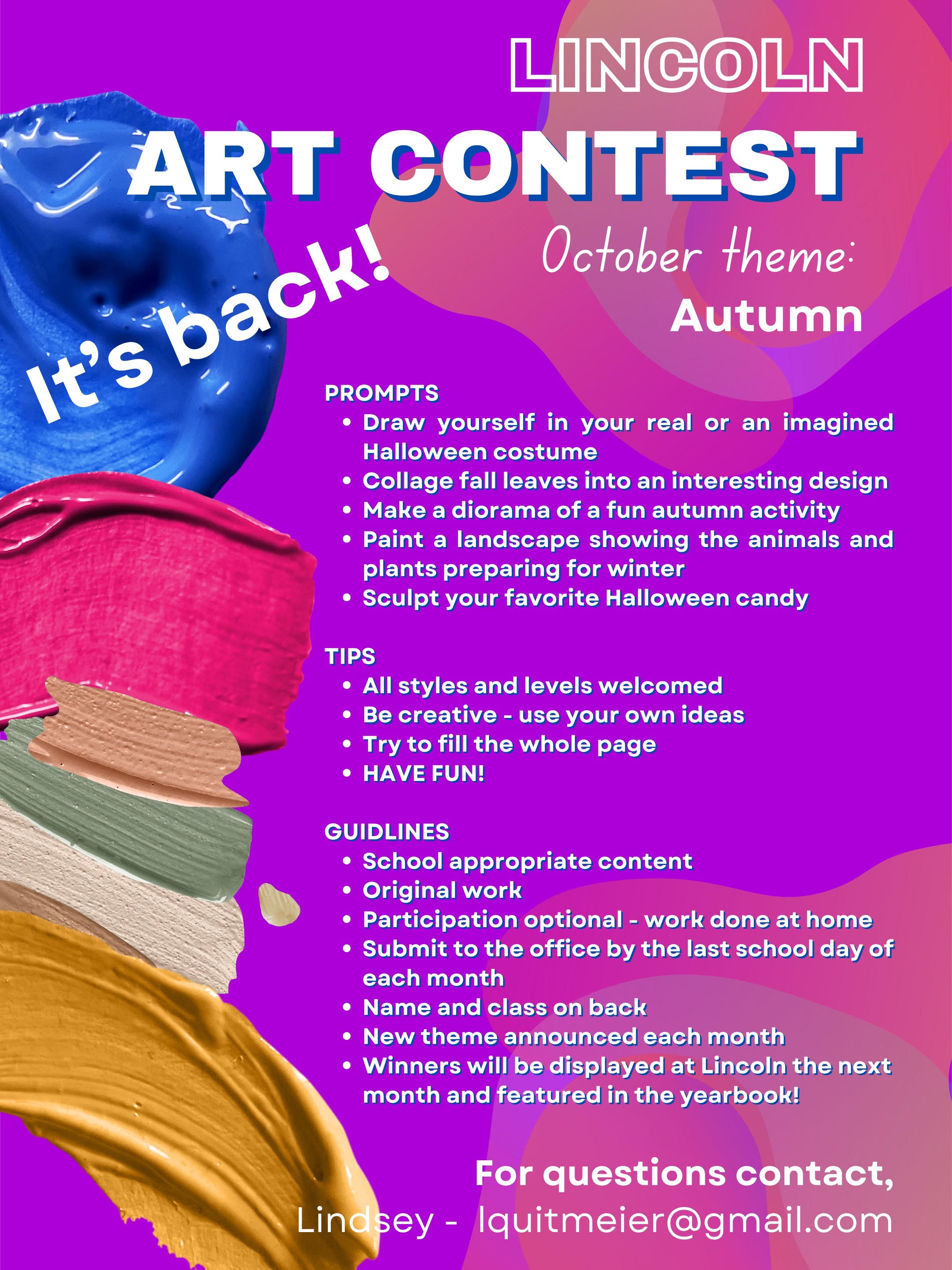 October Art Contest