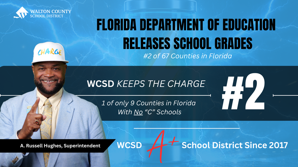 WCSD Ranks #2 of 67 Counties in Florida For School Grades