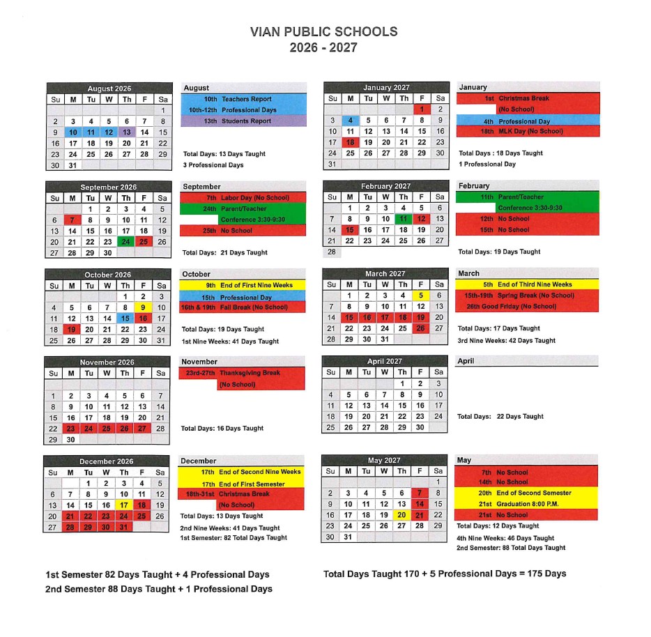 2026-2027 District Calendar