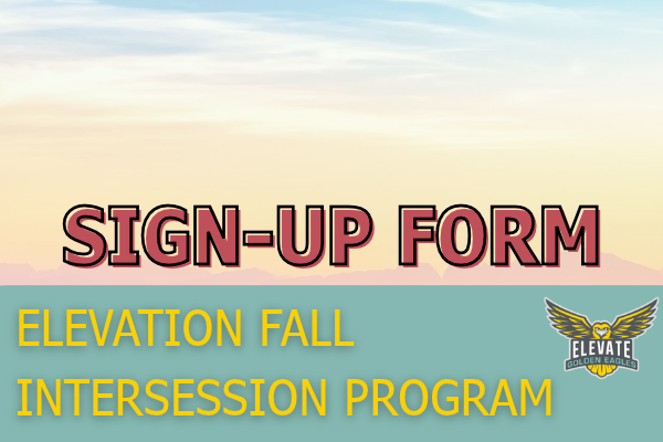 Fall Intersession Sign-Up Form 