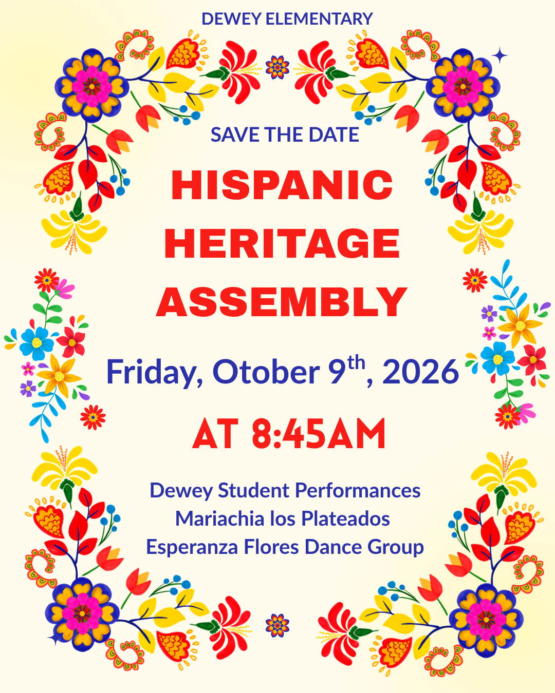Save the Date - Hispanic Heritage Assembly