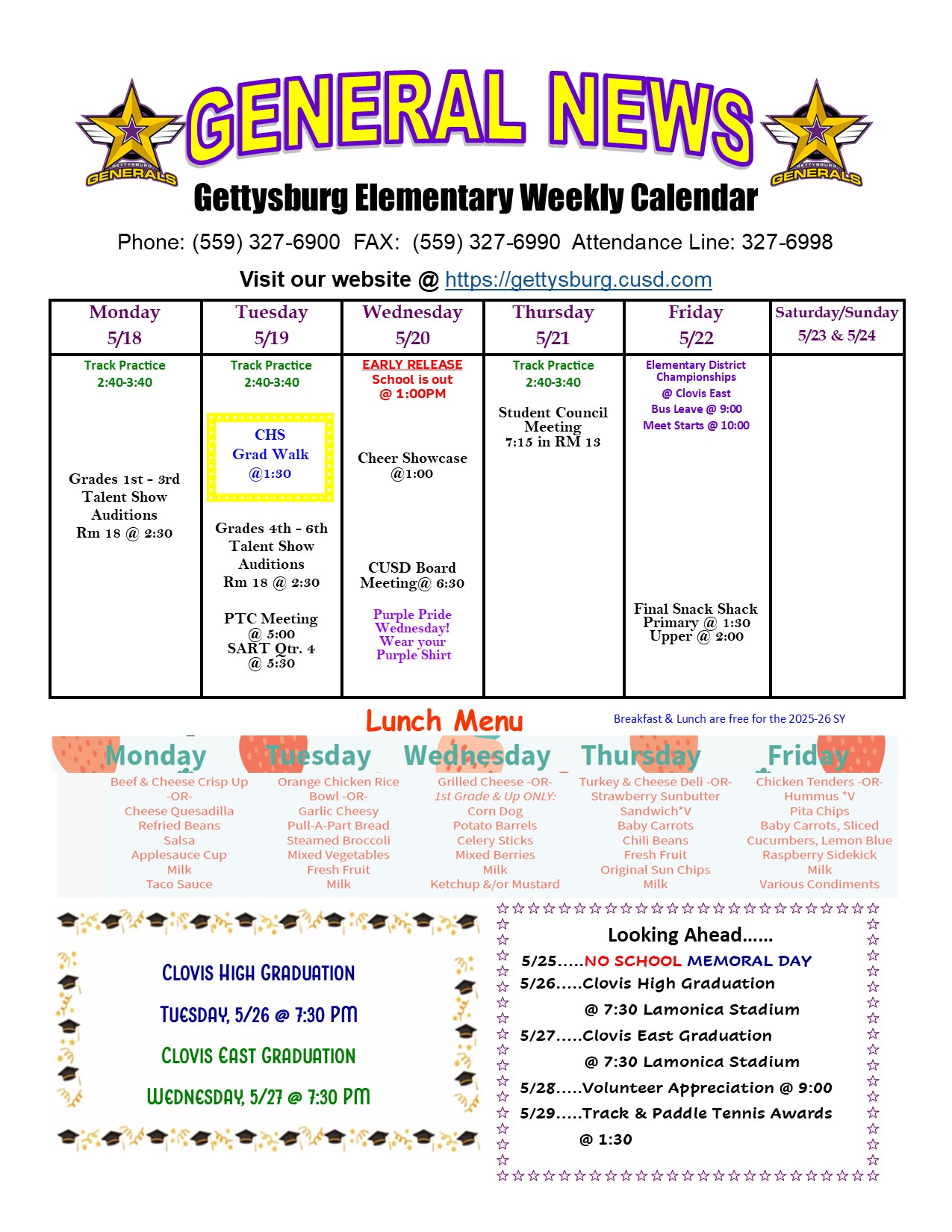 General News Week of 5/18/2026