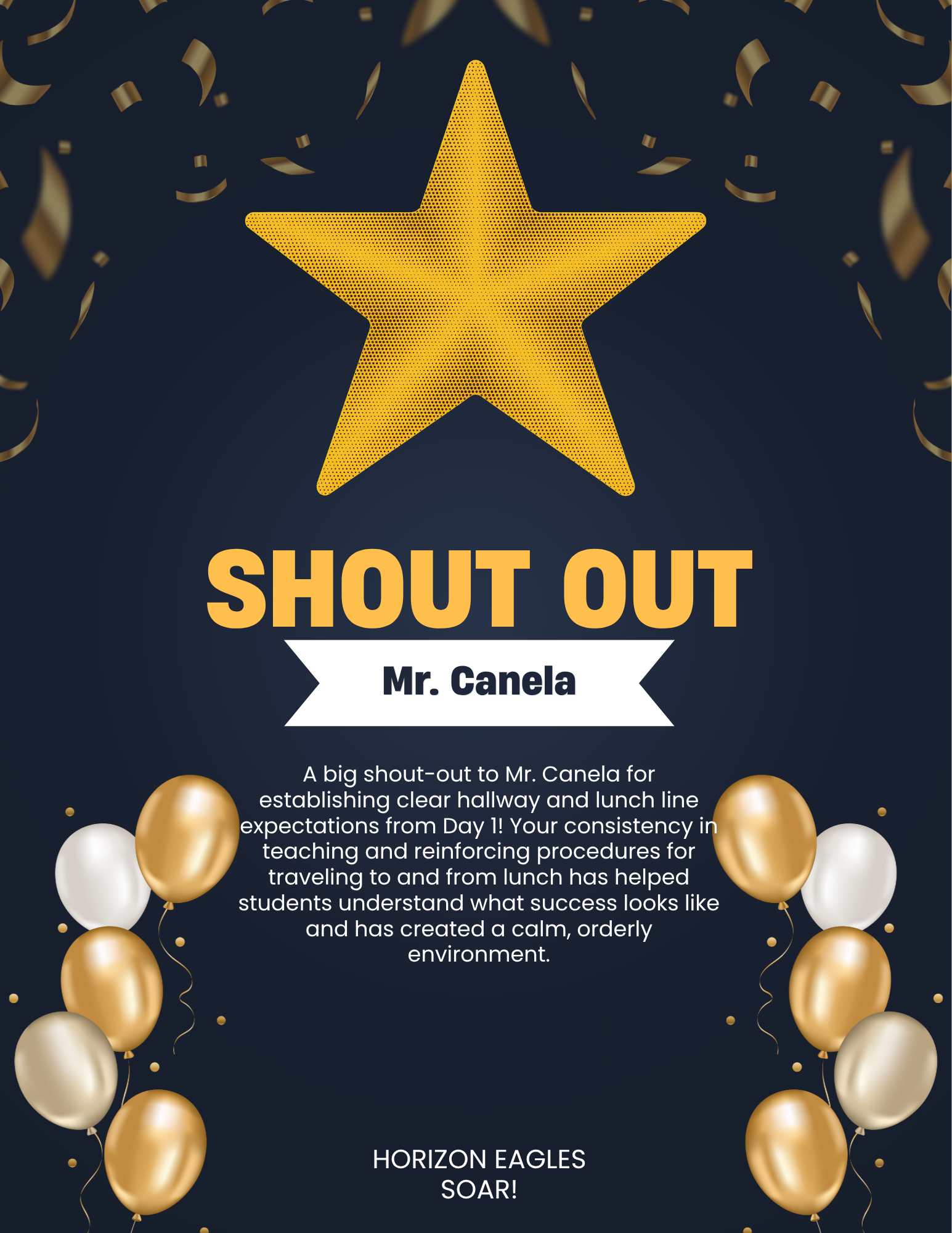 Staff Shout Outs