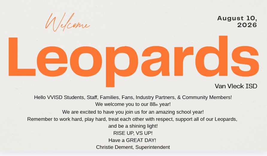 Welcome Leopards!