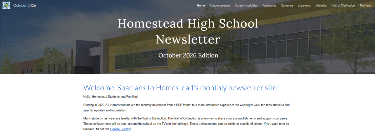 Homestead October Newsletter 2026