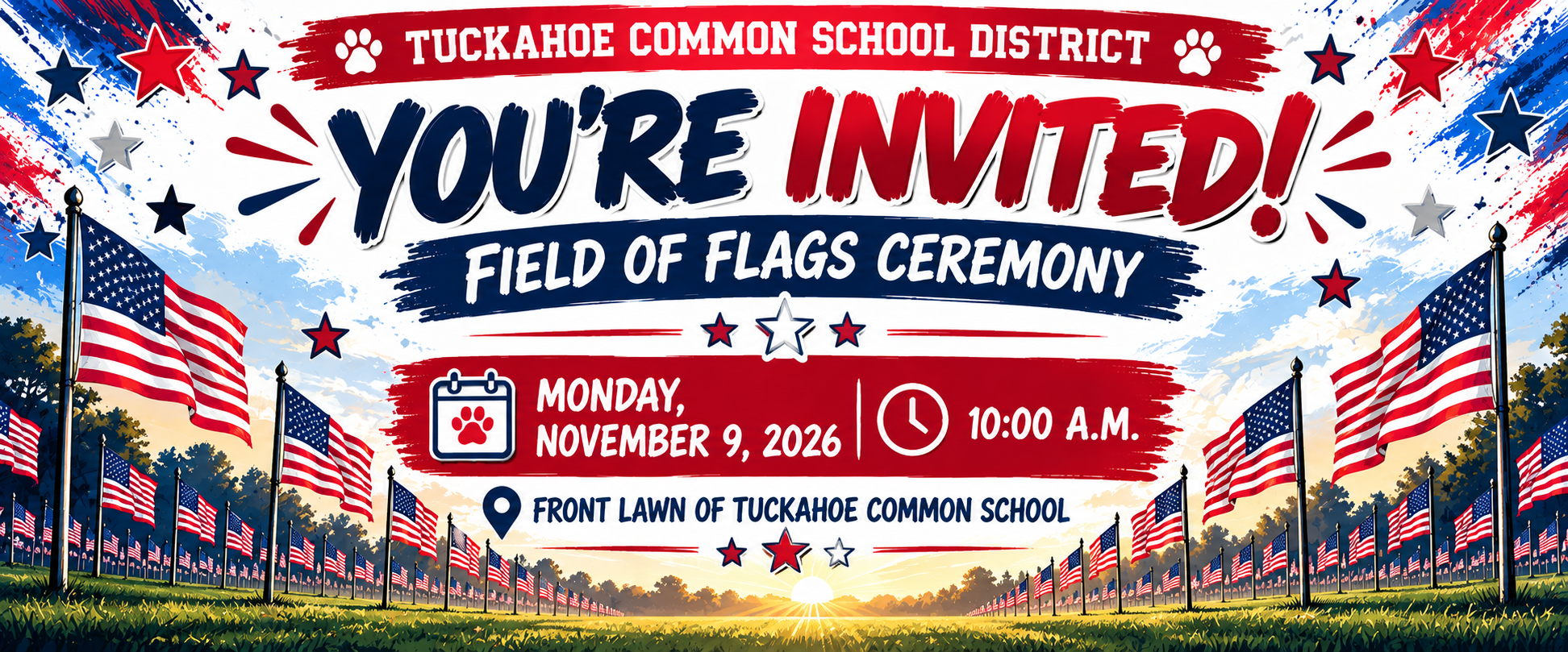 Field of Flags Invite