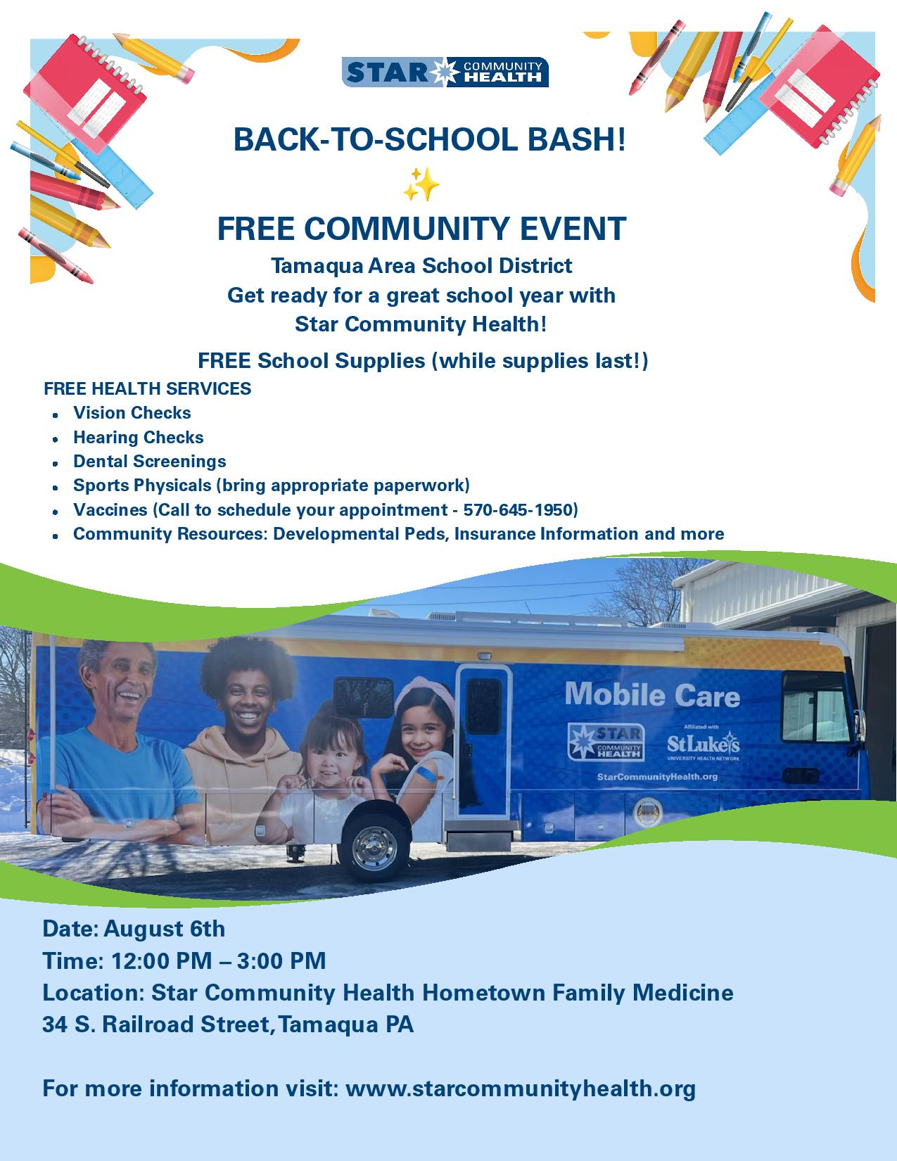 PVSD District Health Event @ STAR Community Health