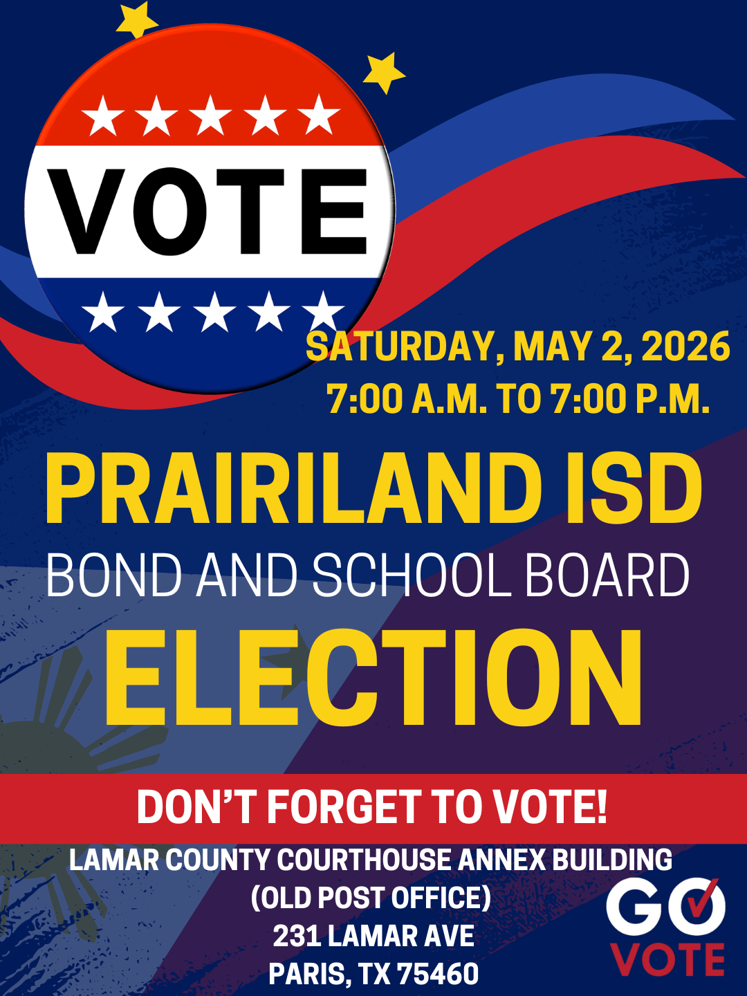 School Bond and School Board Election