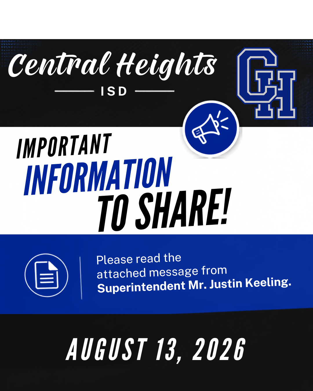 CHHS Fire Update - August 13th