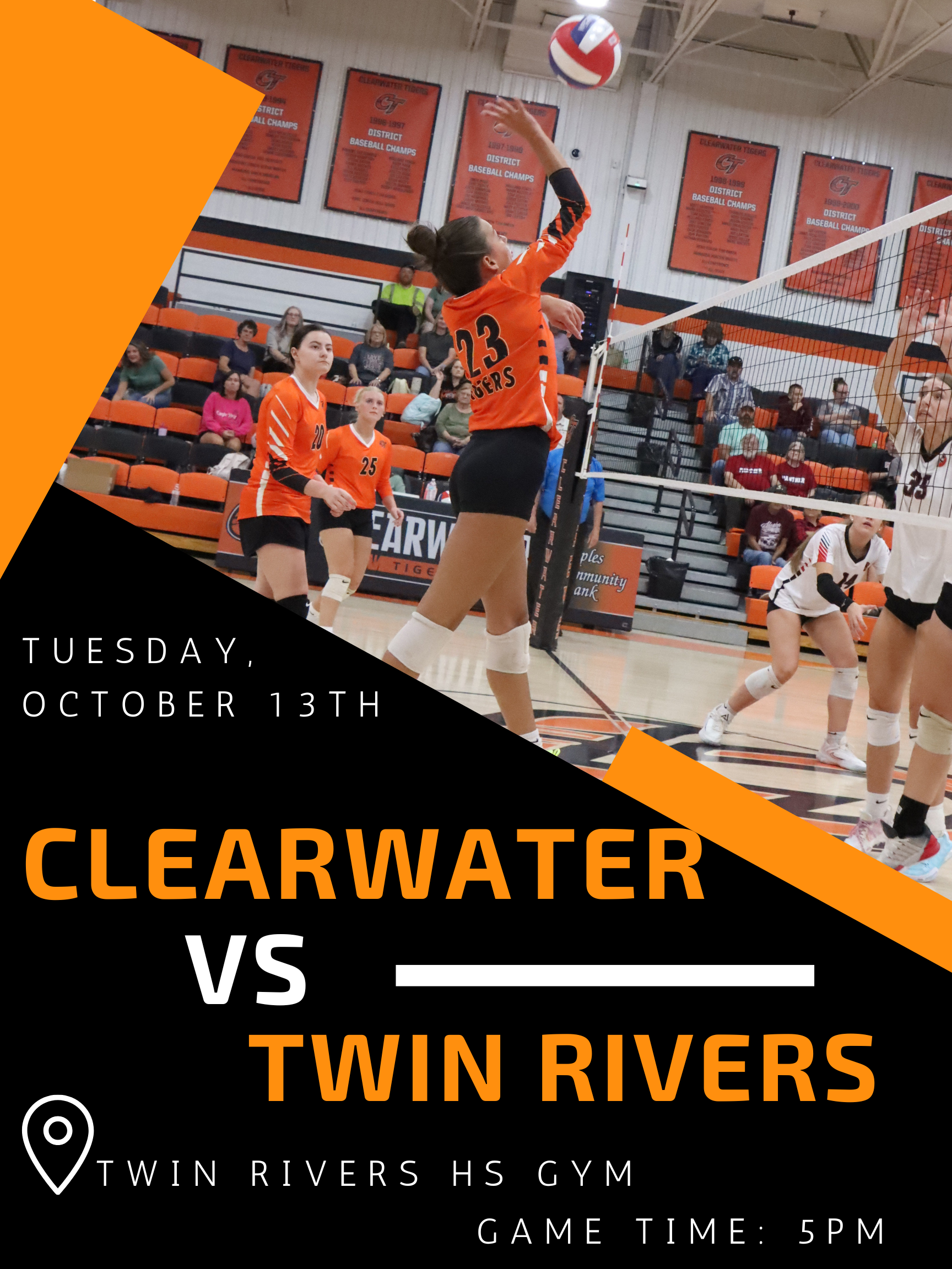 Volleyball Game @ Twin Rivers-Tonight 10/13
