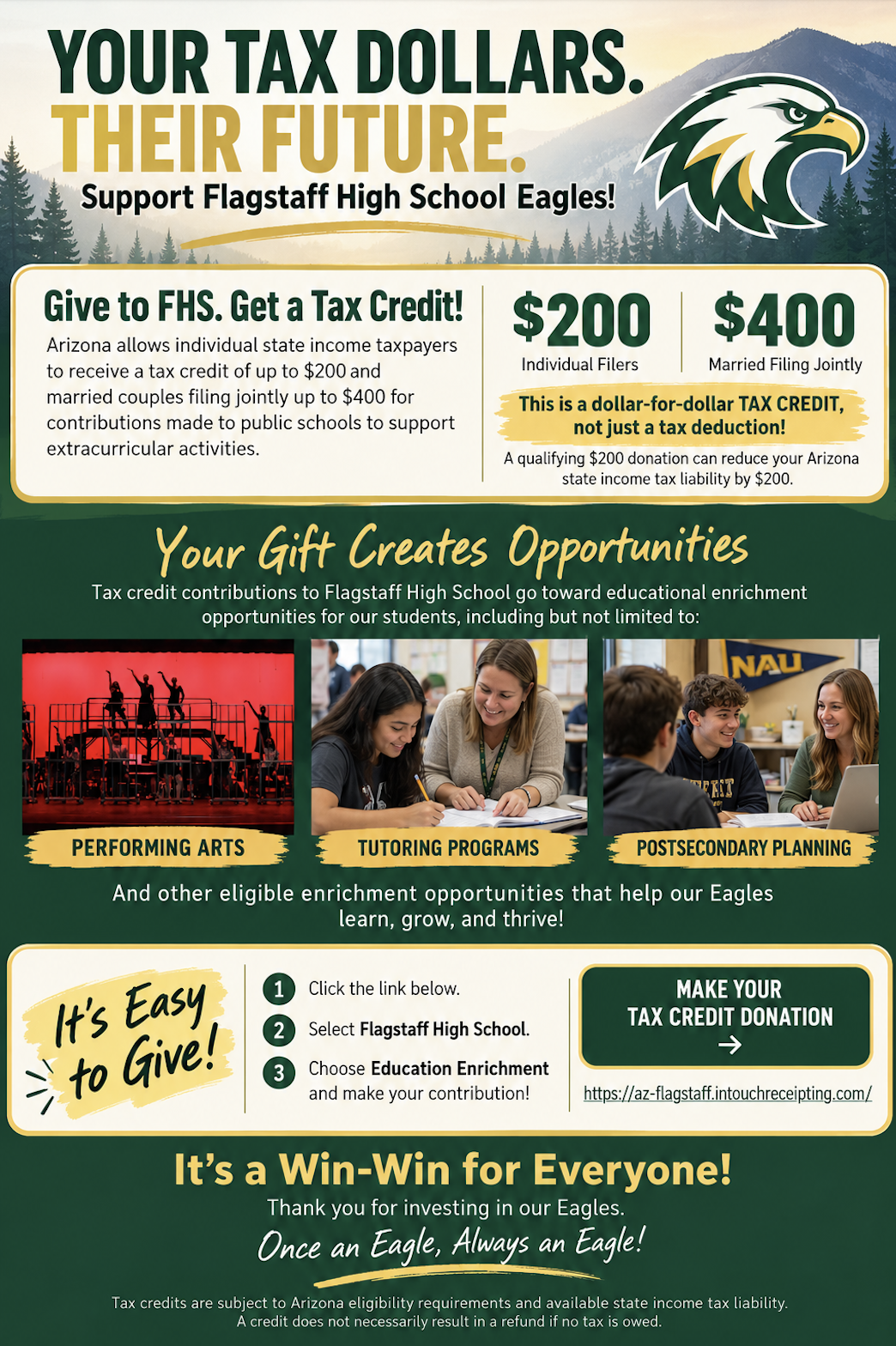 Make your tax dollars count!  