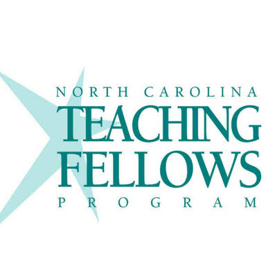 The logo for the North Carolina Teaching Fellows Program with a light blue star icon.