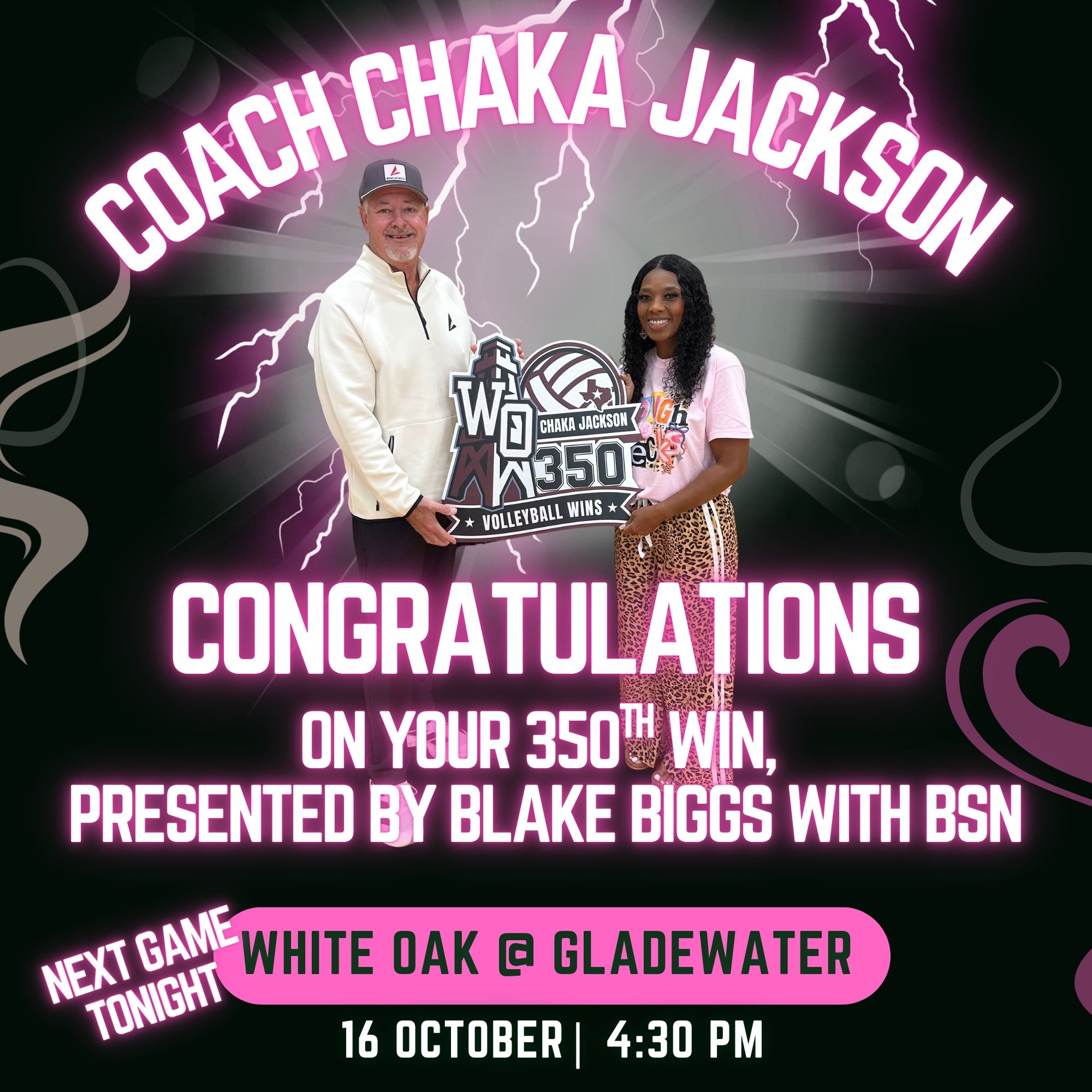 COACH JACKSON REACHES 350 CAREER WINS! 