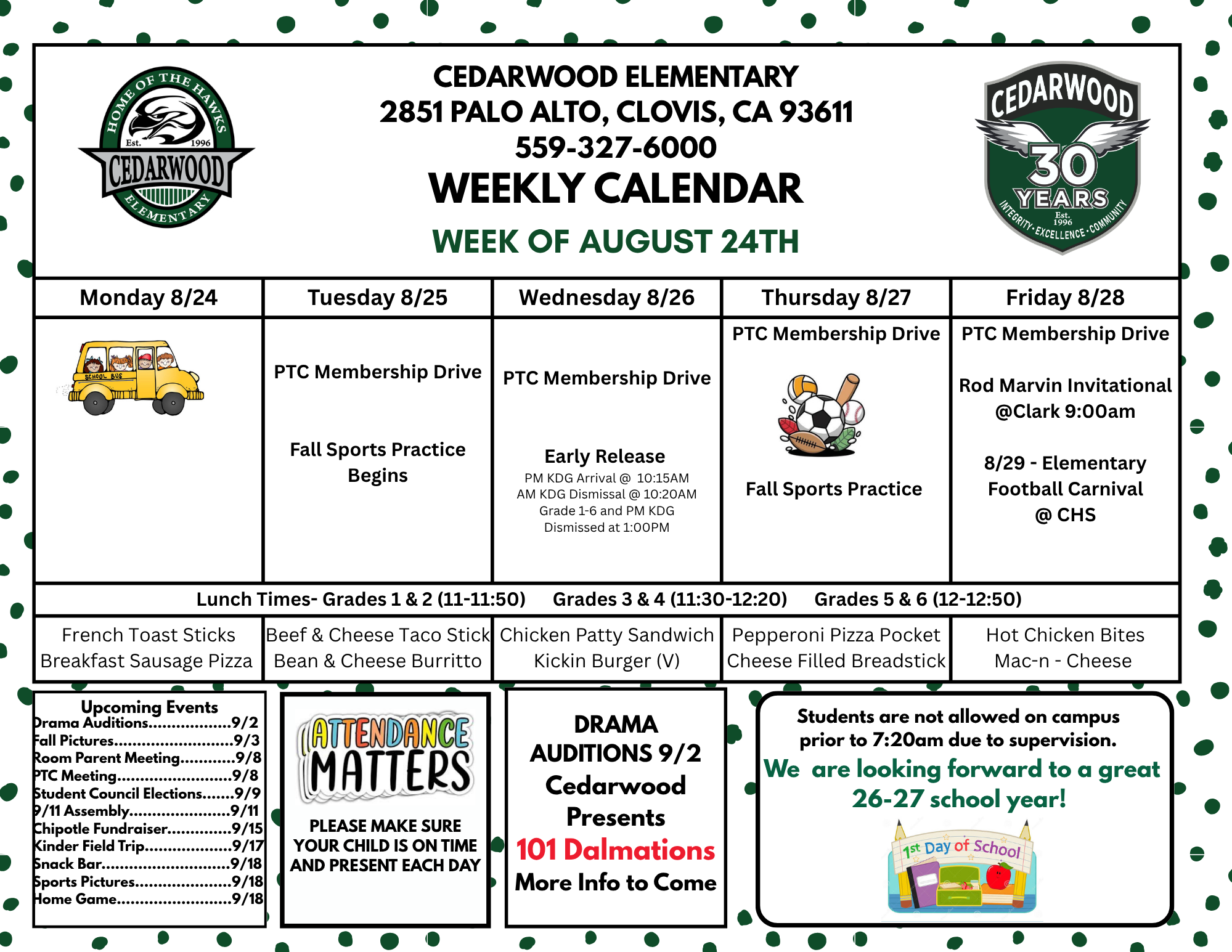 Weekly  Calendar 