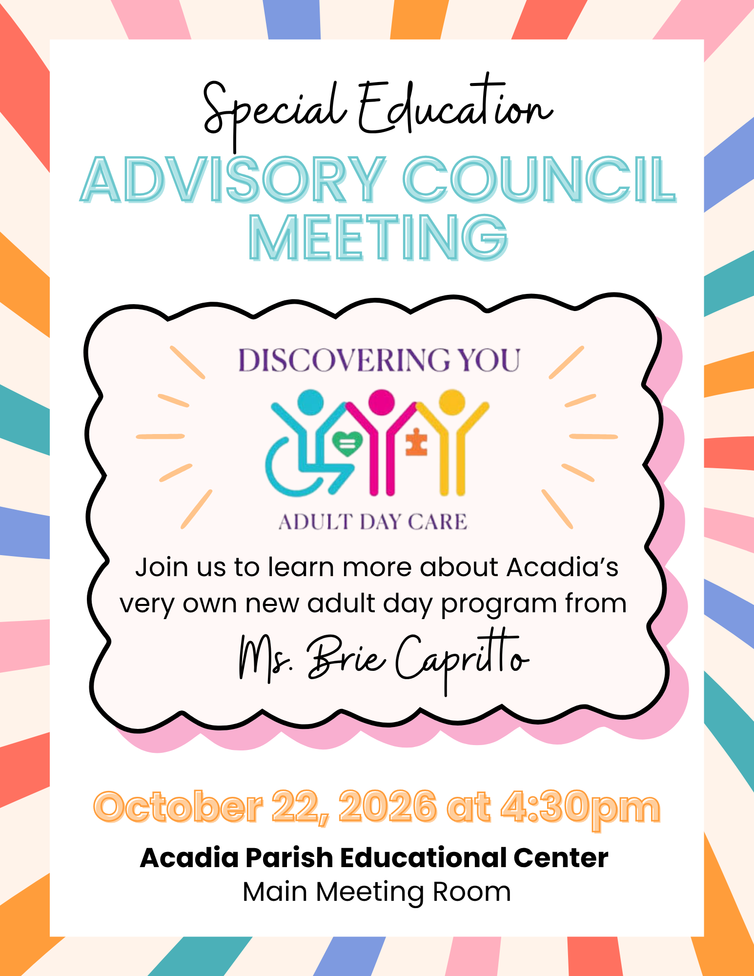 Special Education Advisory Council Meeting 