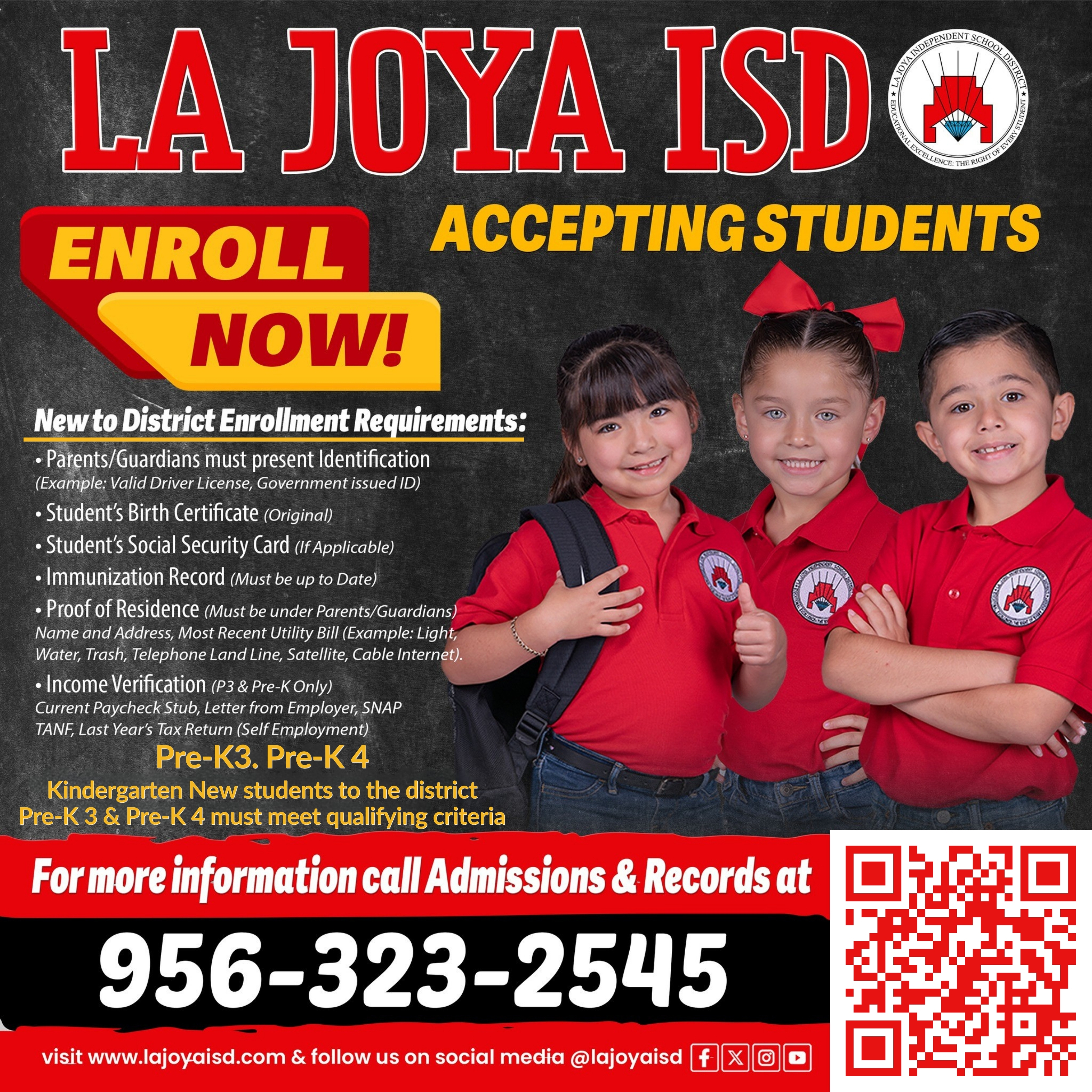 Enrollment for the 2026-2027 school year is STILL OPEN