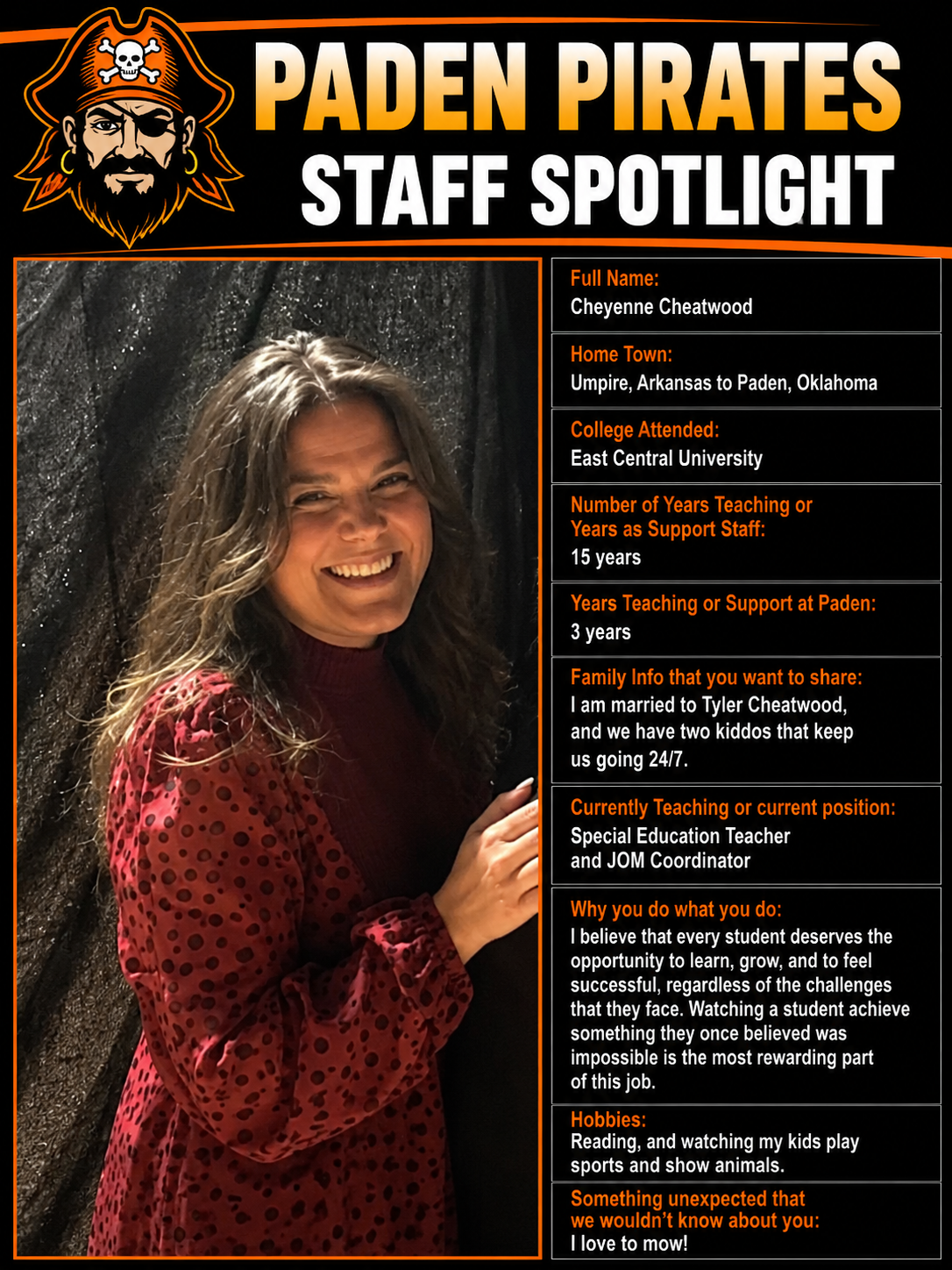 Cheyenne Cheatwood - Special Education Director