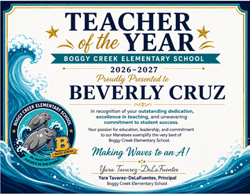 BCES Celebrating Our 2026–2027 School Honorees! 🌊🏆