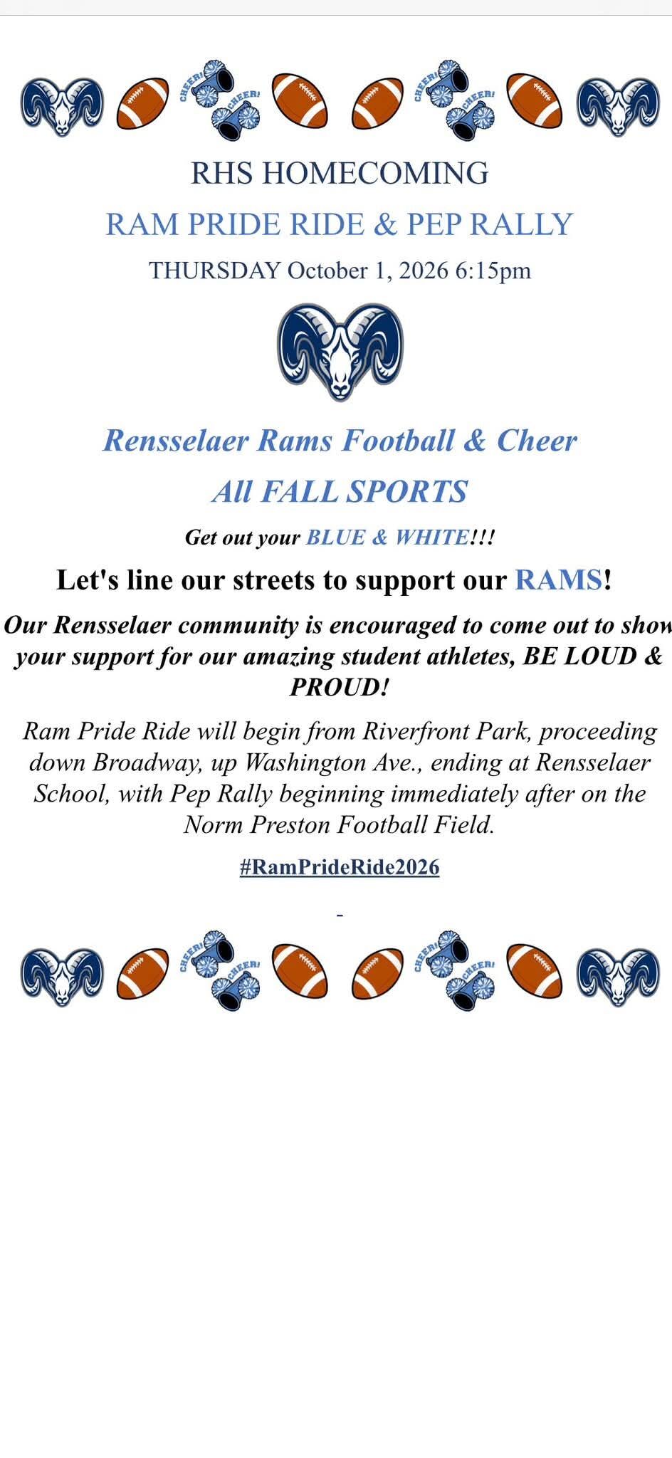Homecoming Athletics Events