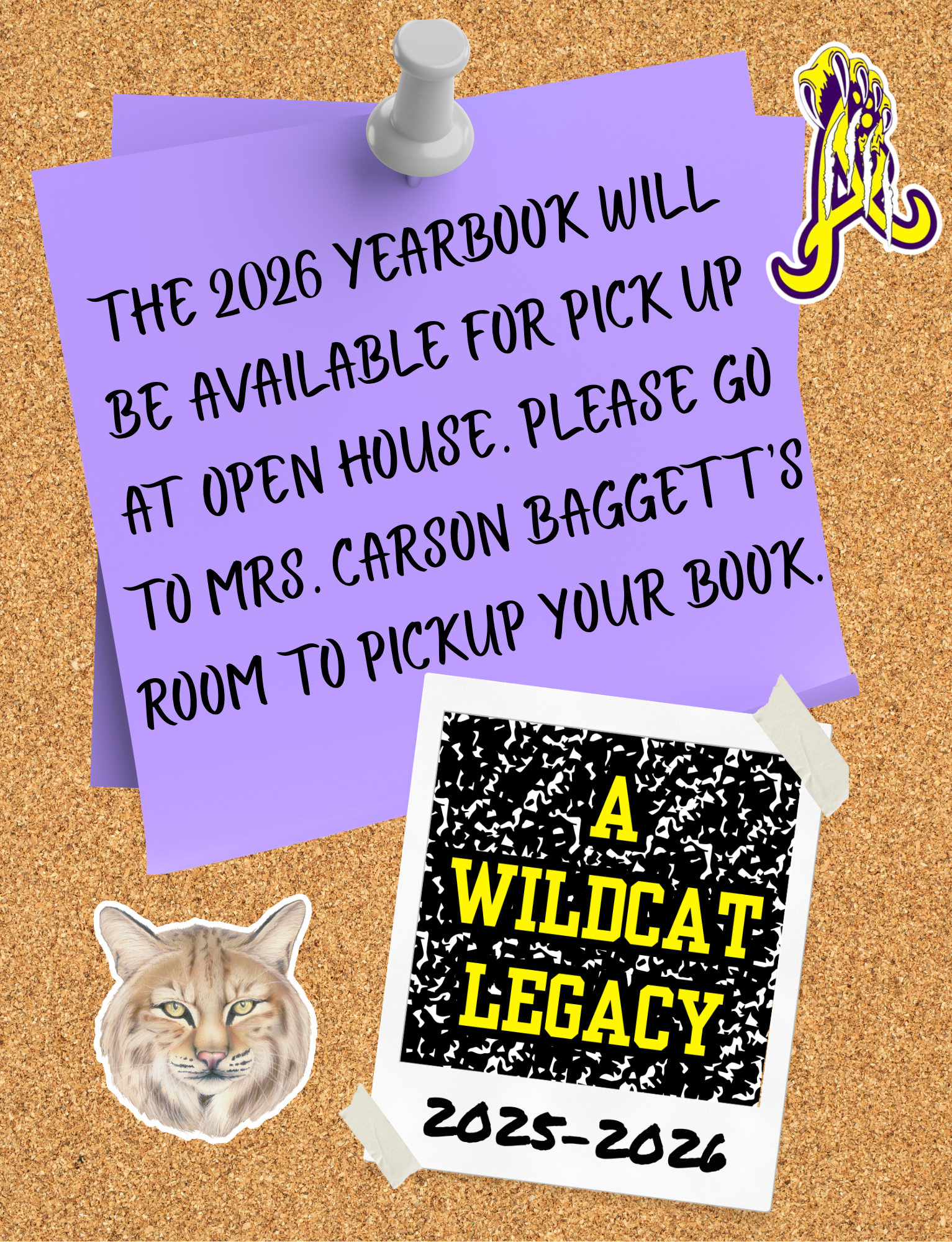 Yearbook Pick Up at Open House