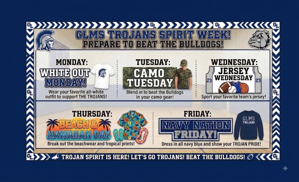 GLMS Spirit Week Dress--August 17-21