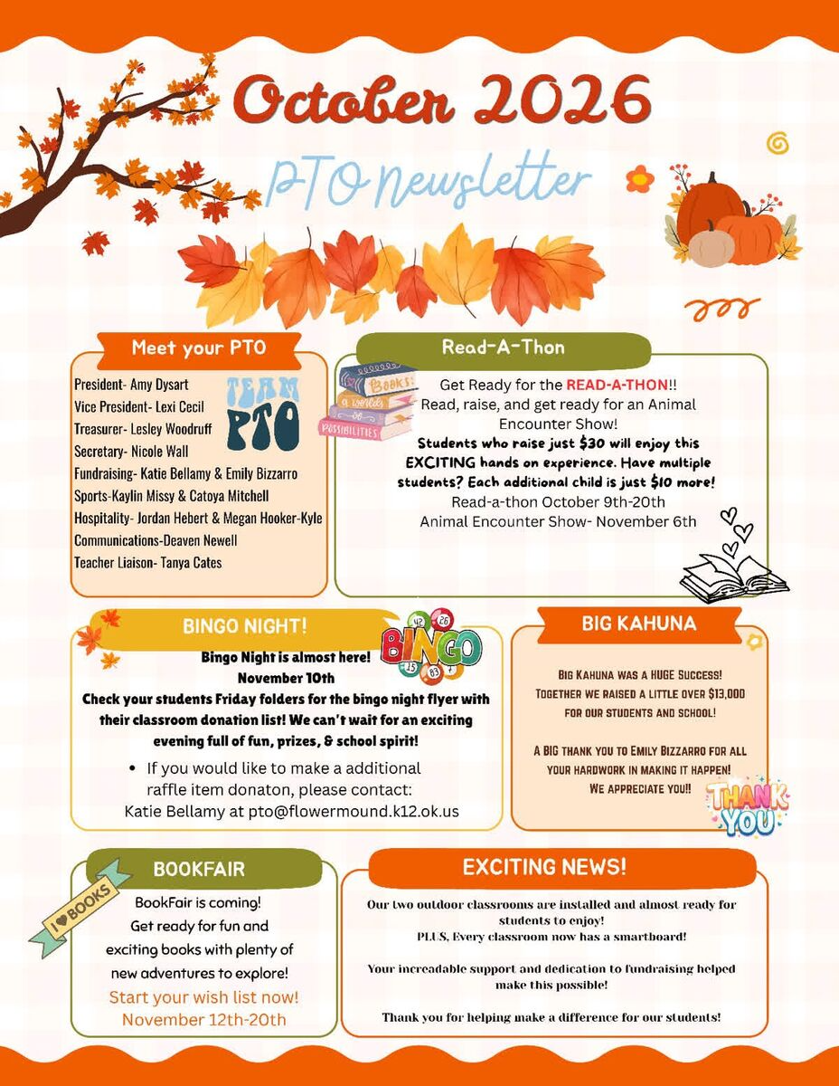 PTO Newsletter October 2026