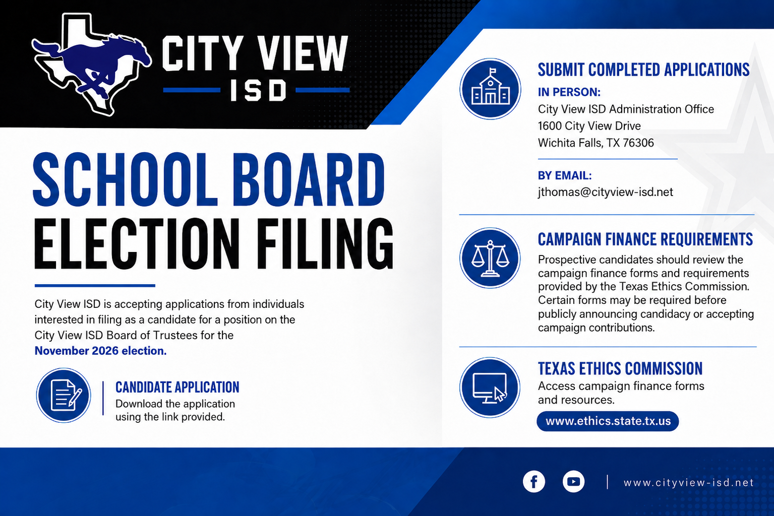 Notice of School Board Trustee Election Filing