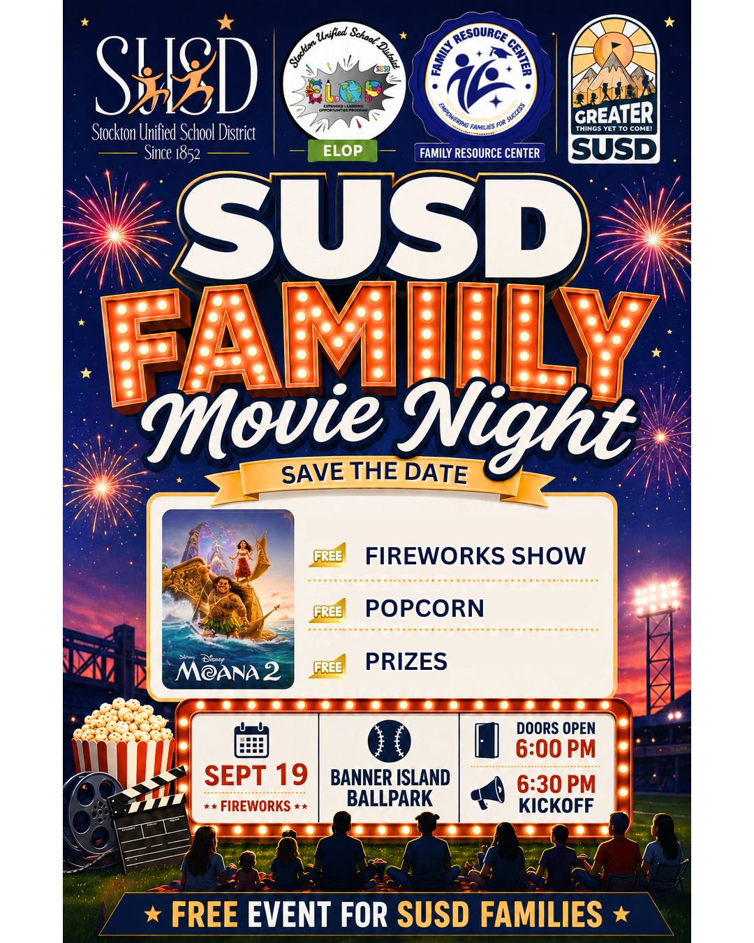 🎬✨ SUSD Family Movie Night is Coming!