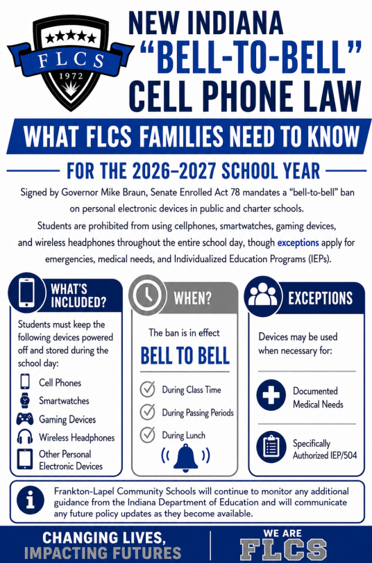 New Indiana "Bell-to-Bell" Cell Phone Law