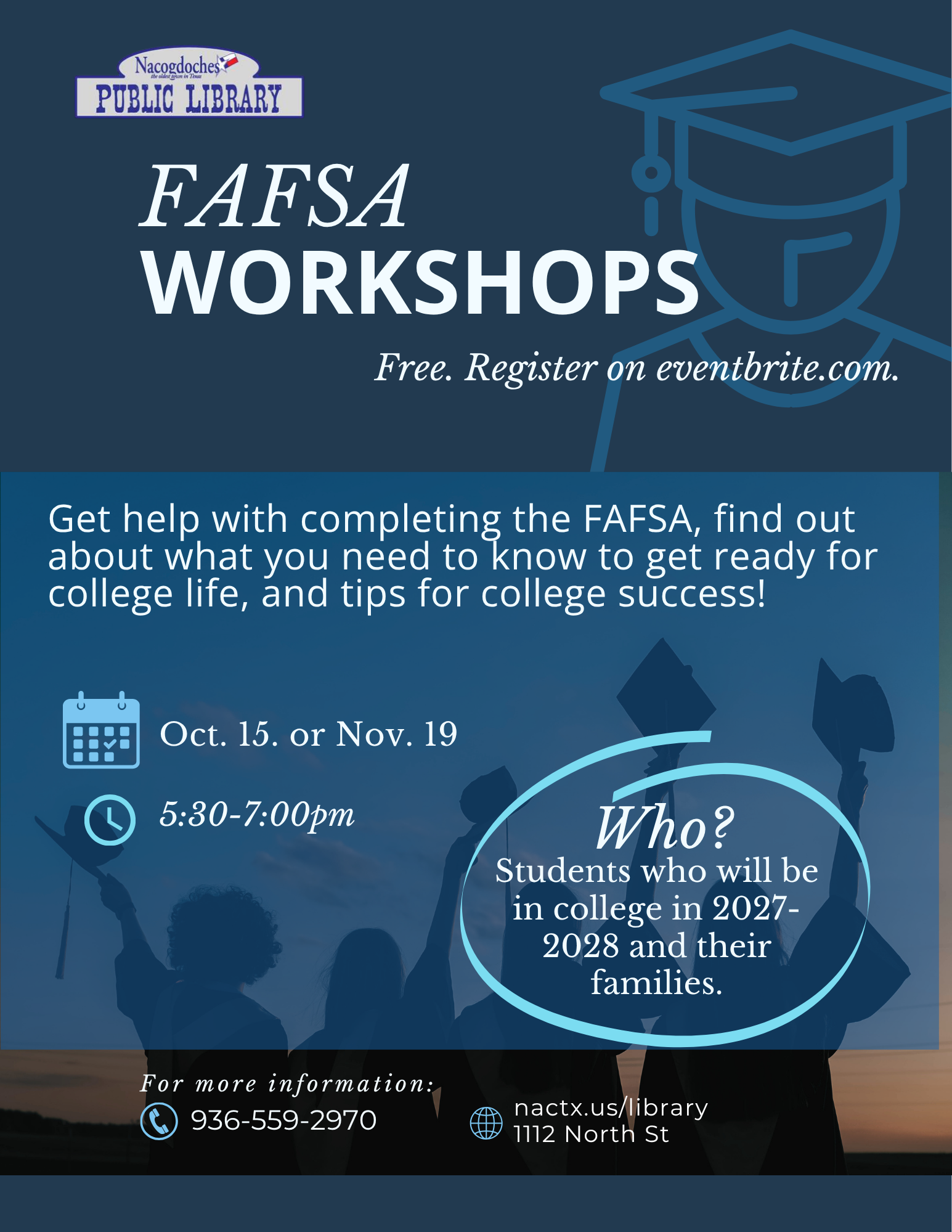 FAFSA Workshops for Seniors