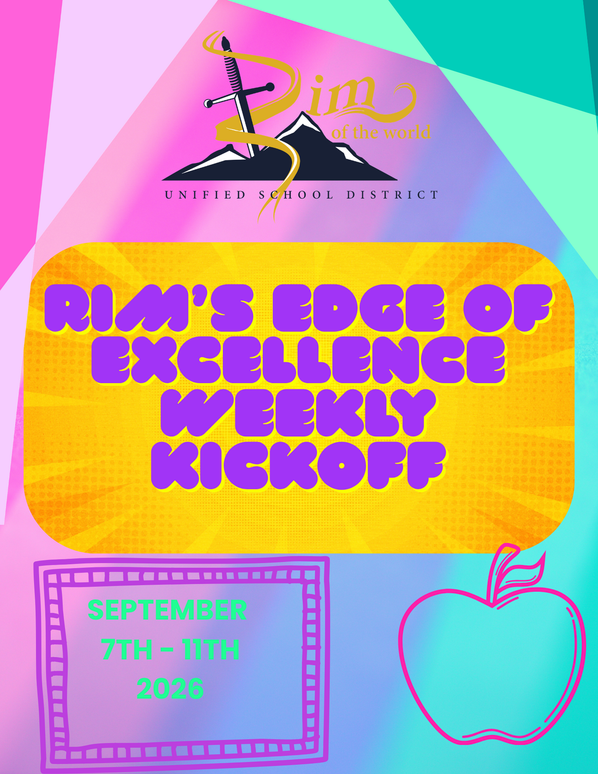 September 7th - 11th, 2026: RIM's Edge of Excellence Weekly Kickoff