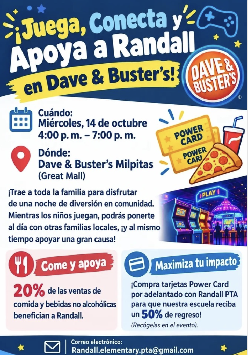 Dave and Buster's Fundraiser