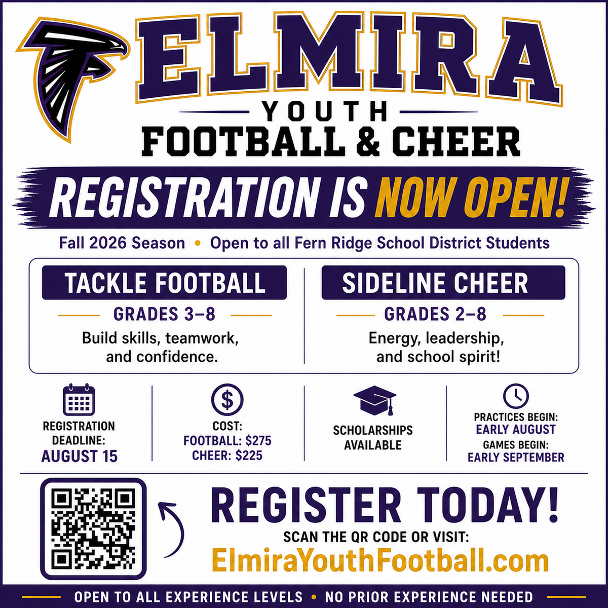 Elmira Youth Football & Cheer!!