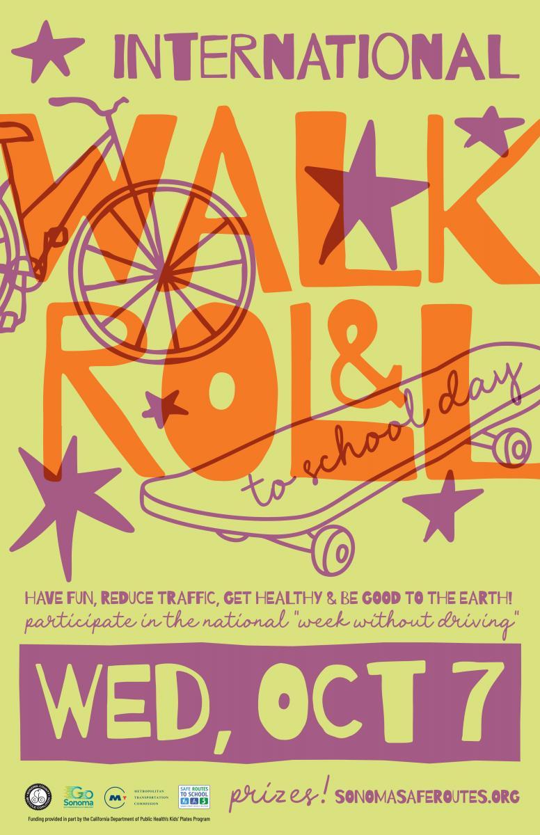  🚲👟 Walk & Roll to School Day is Coming Wednesday, Oct 7th! 🎉