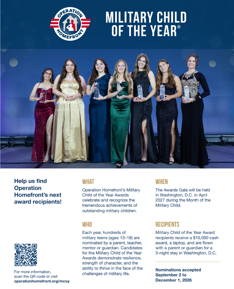 2027 Military Child of the Year® Awards - Nominations NOW OPEN!