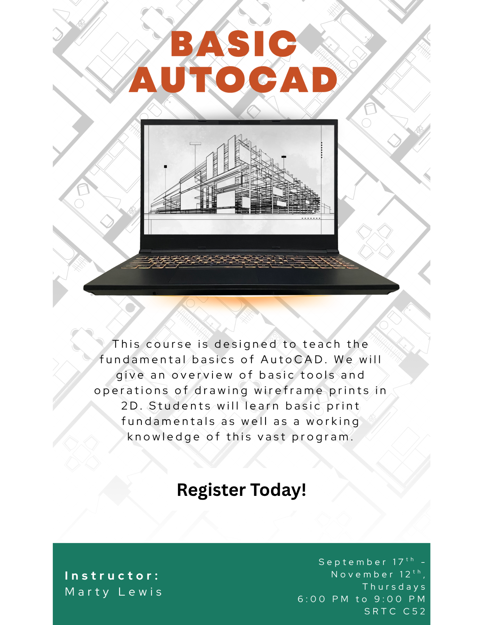 SRTC Community Education - Basic AutoCAD Course 